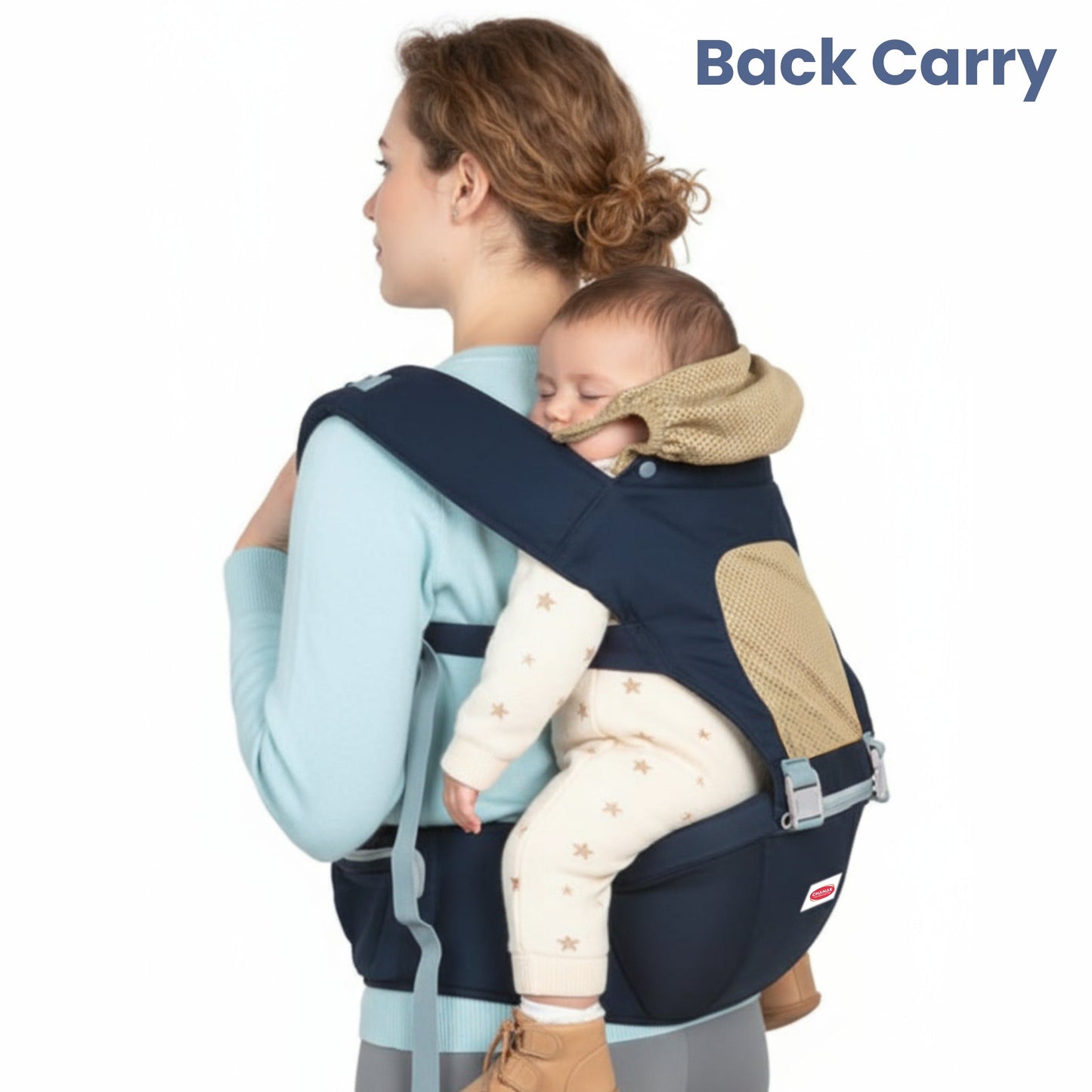 Chanak Baby Hip Seat Carrier for 4+ Months | 4-in-1 Ergonomic Carrier with Storage Pockets Up to 15 kg | BIS Approved