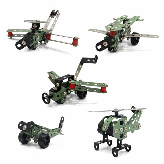 Chanak 91 Pcs STEM Aviation Vehicle Building Kit for Kids 8+ Years | Engineering Construction Set with Tools – BIS Approved