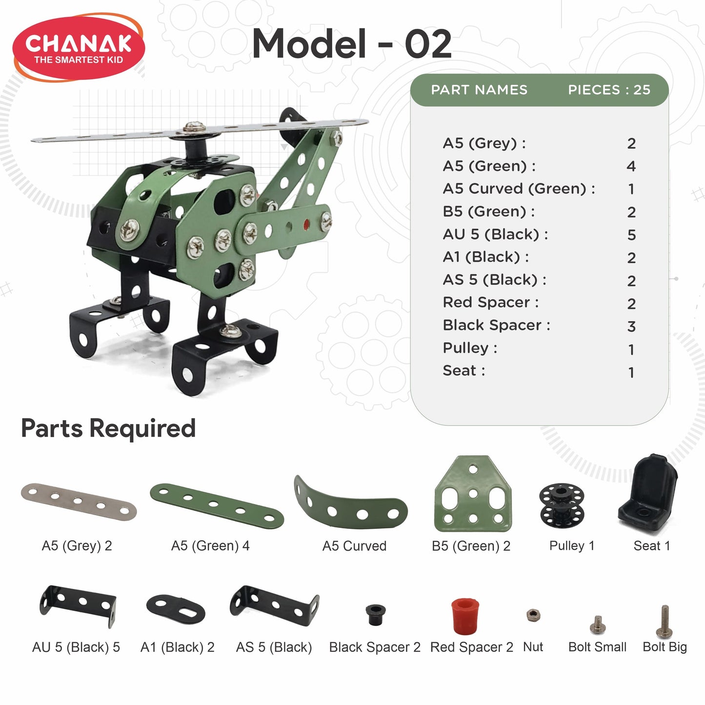 Chanak 91 Pcs STEM Aviation Vehicle Building Kit for Kids 8+ Years | Engineering Construction Set with Tools – BIS Approved