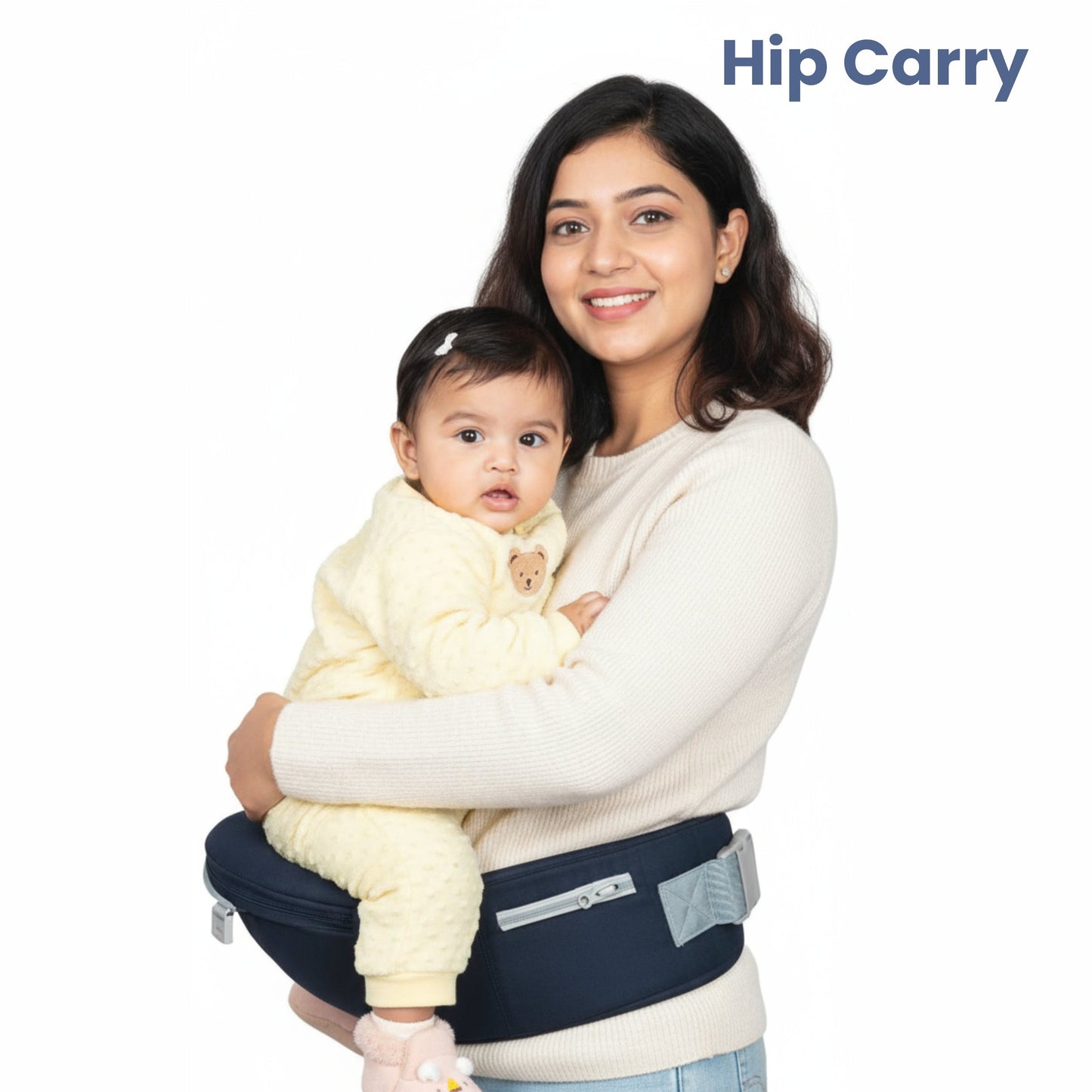 Chanak Baby Hip Seat Carrier for 4+ Months | 4-in-1 Ergonomic Carrier with Storage Pockets Up to 15 kg | BIS Approved